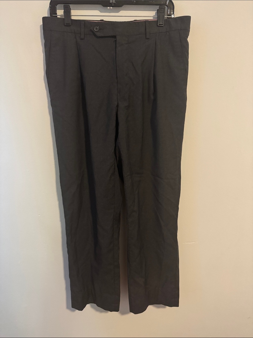 Reda Grey Black Men's Dress Pants